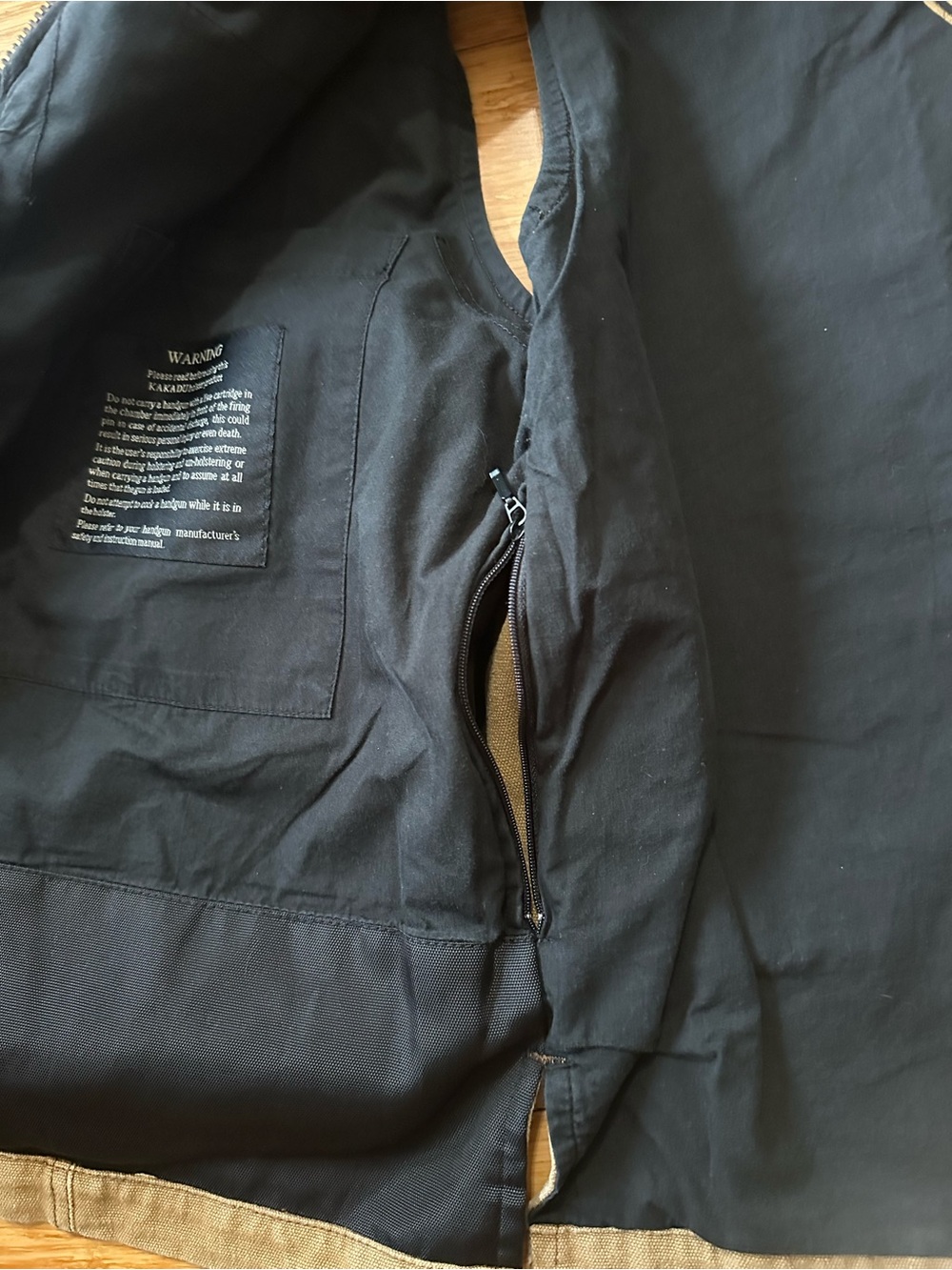 Kakadu Traders Australia Kelly Concealed Carry Vest Men L Brown Canvas - Picture 12 of 12